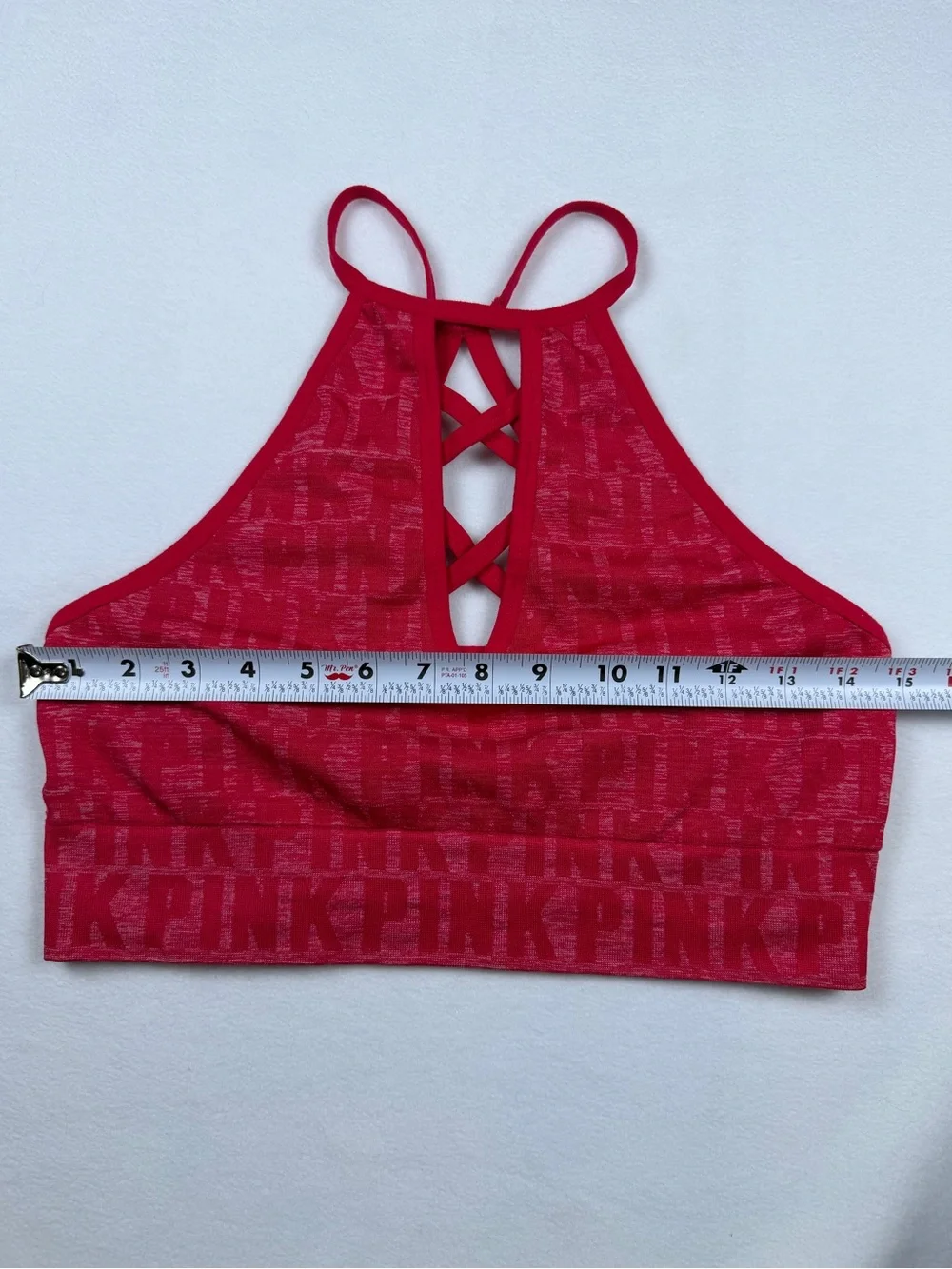 PINK Victoria's Secret Red Cool & Comfy Strappy Bralette Size L